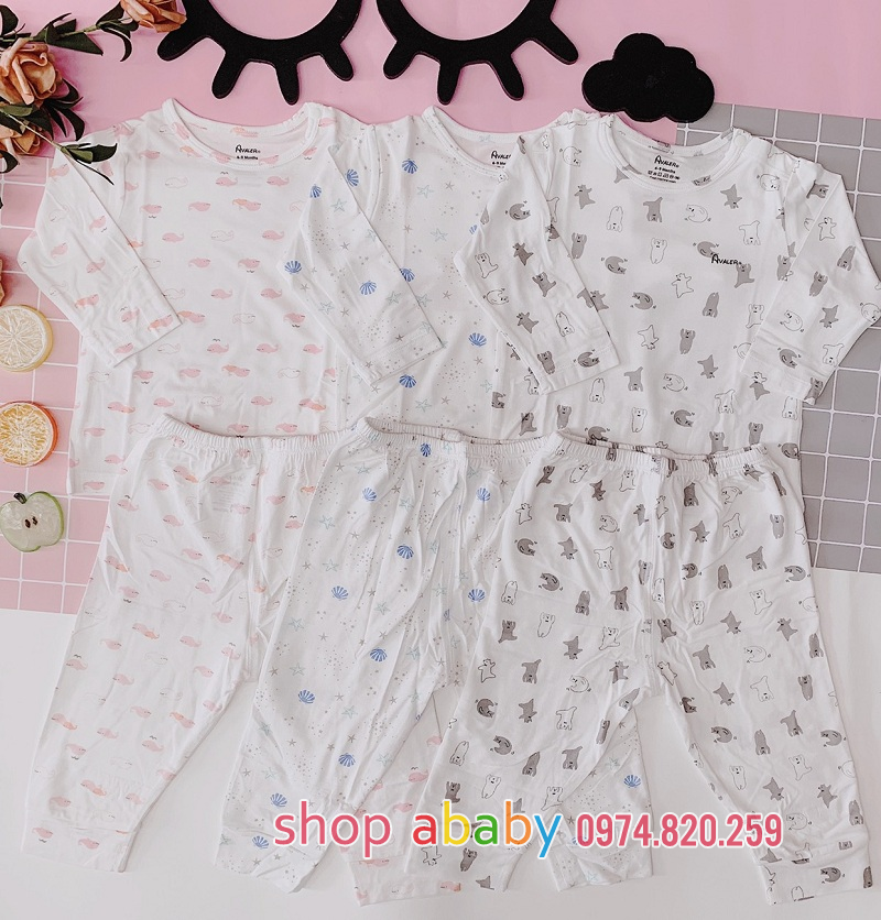 Bộ dài tay cài vai sợi tre Avaler sz 6-24M