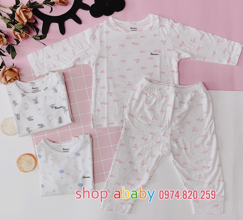 Bộ dài tay cài vai sợi tre Avaler sz 6-24M