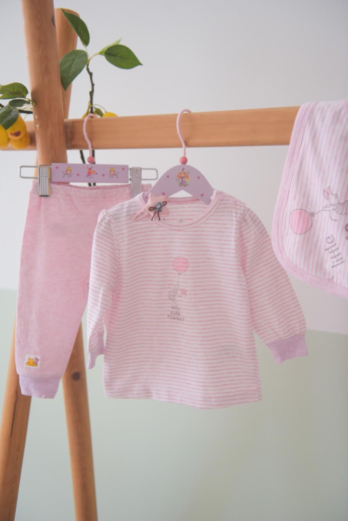 Bộ momma cài vai dài tay vải lỗ 6-24M