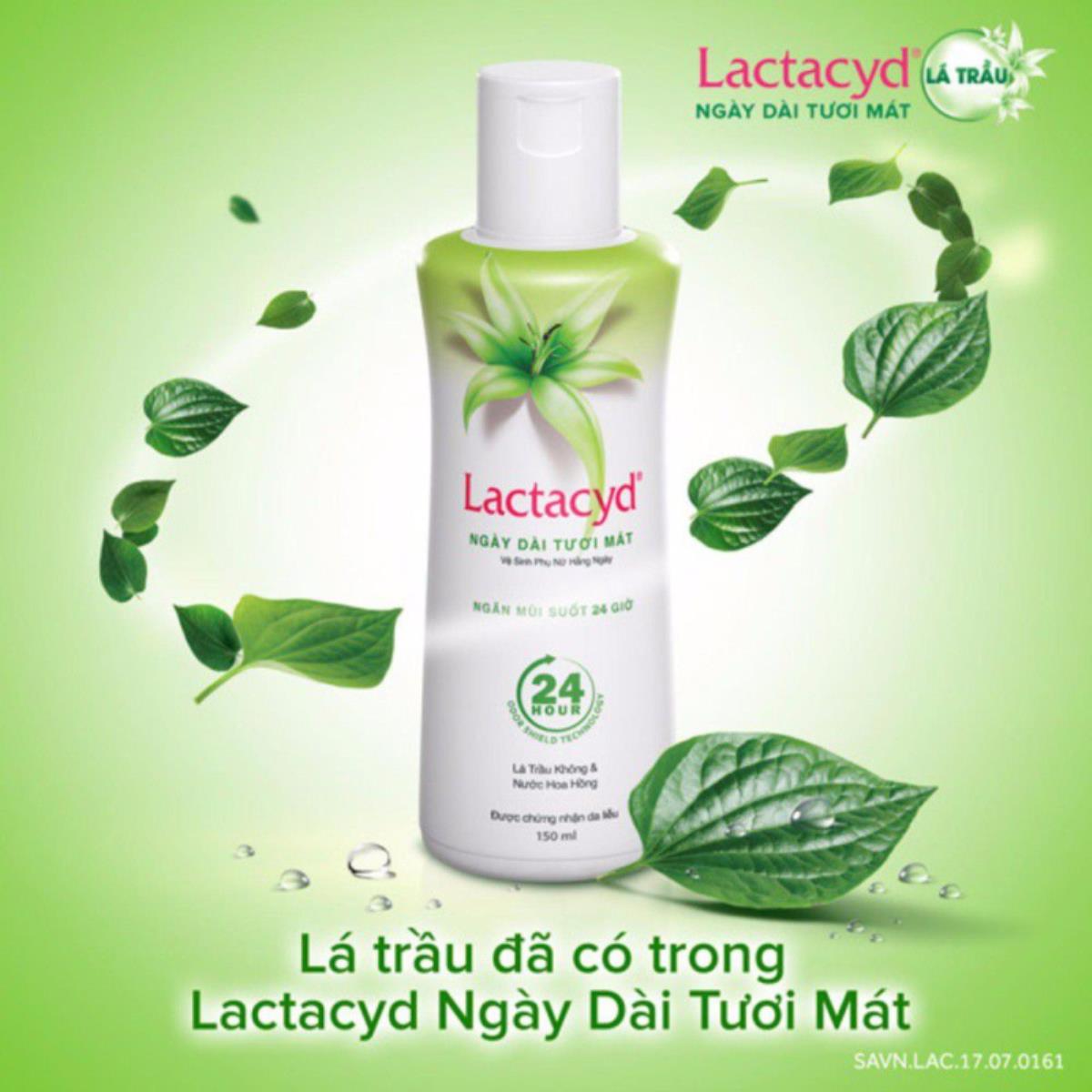 Dung dịch vệ sinh phụ nữa Lactacyd trầu không 150ml