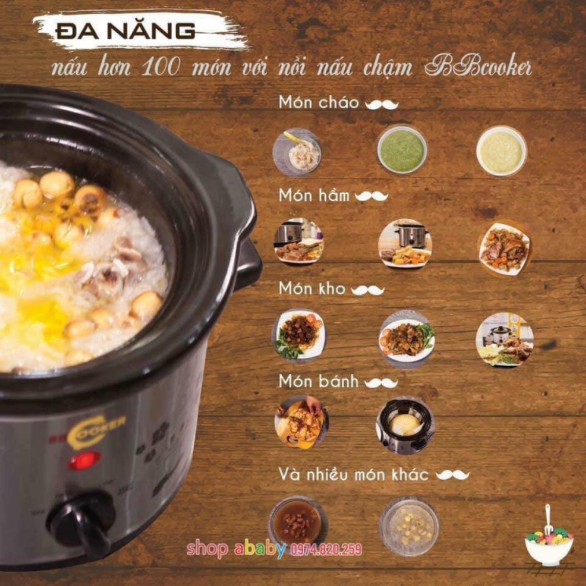 Nồi nấu cháo BBCooker 2,5 lít