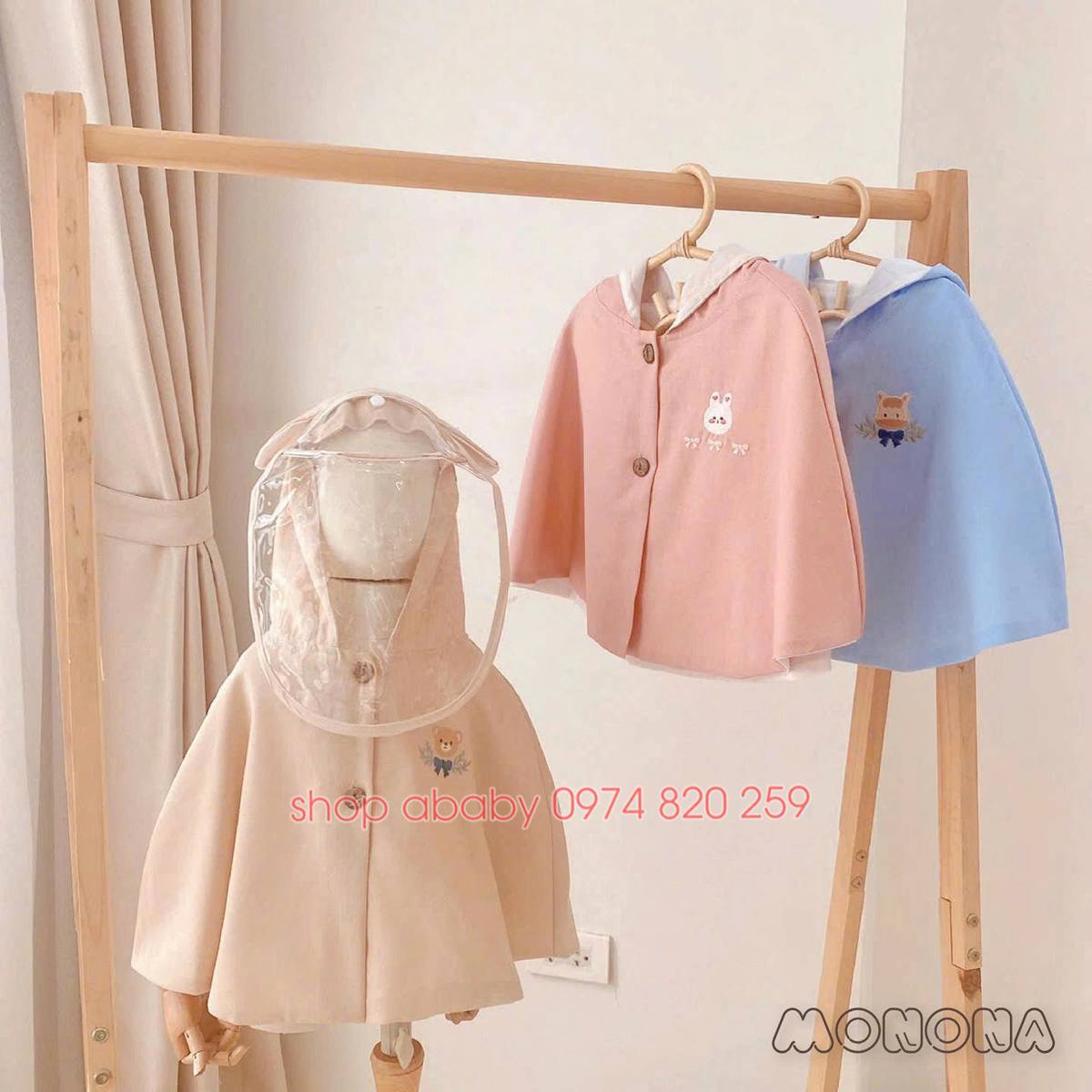 Áo choàng Linen thêu MNN137