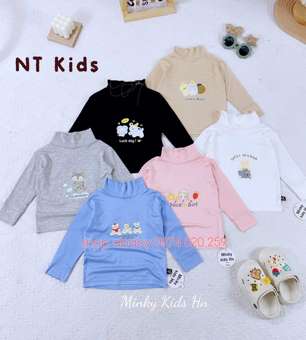 Áo dài tay thun lạnh Minky Kids 52656