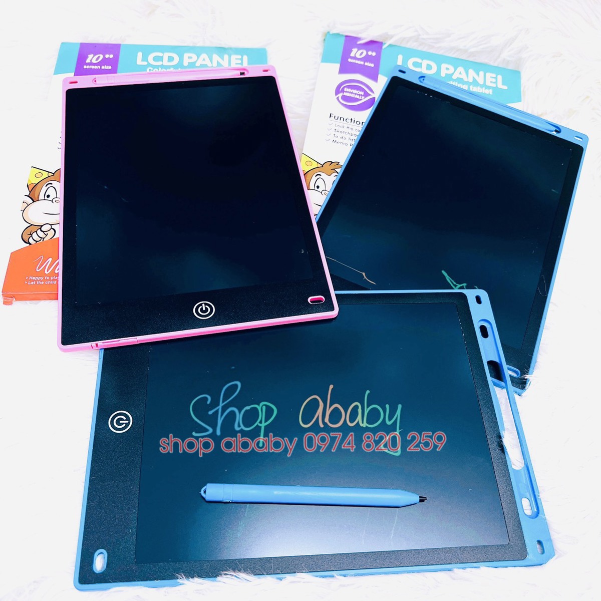 Bảng vẽ tự xóa LCD 10 inch