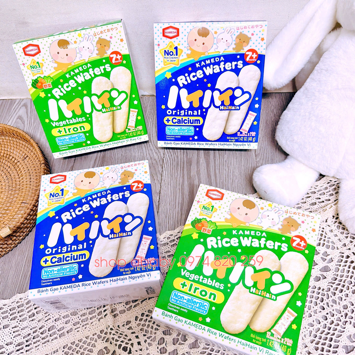 Bánh gạo Kameda 40g (7m+)