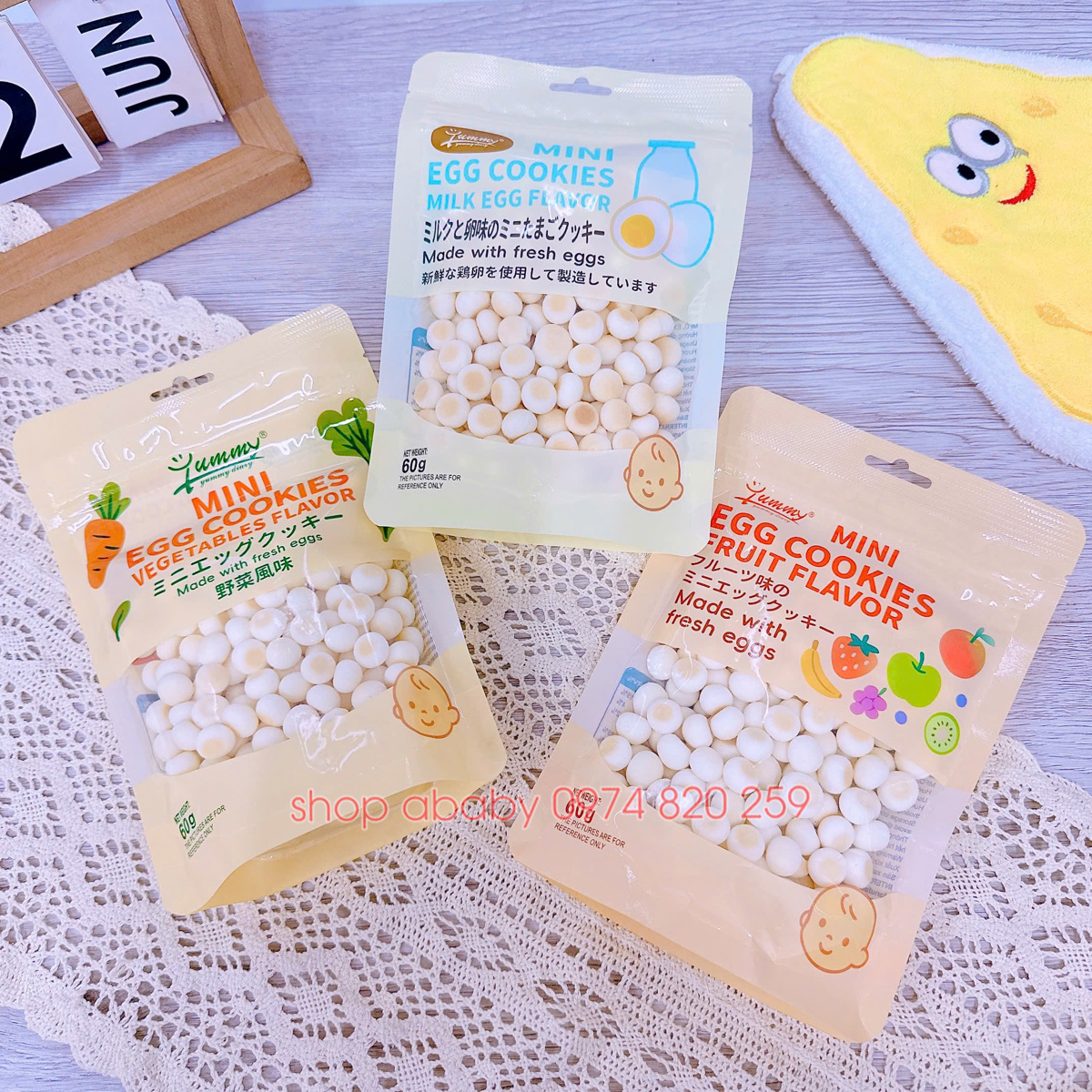 Bánh trứng mini gói 60g (1y+)