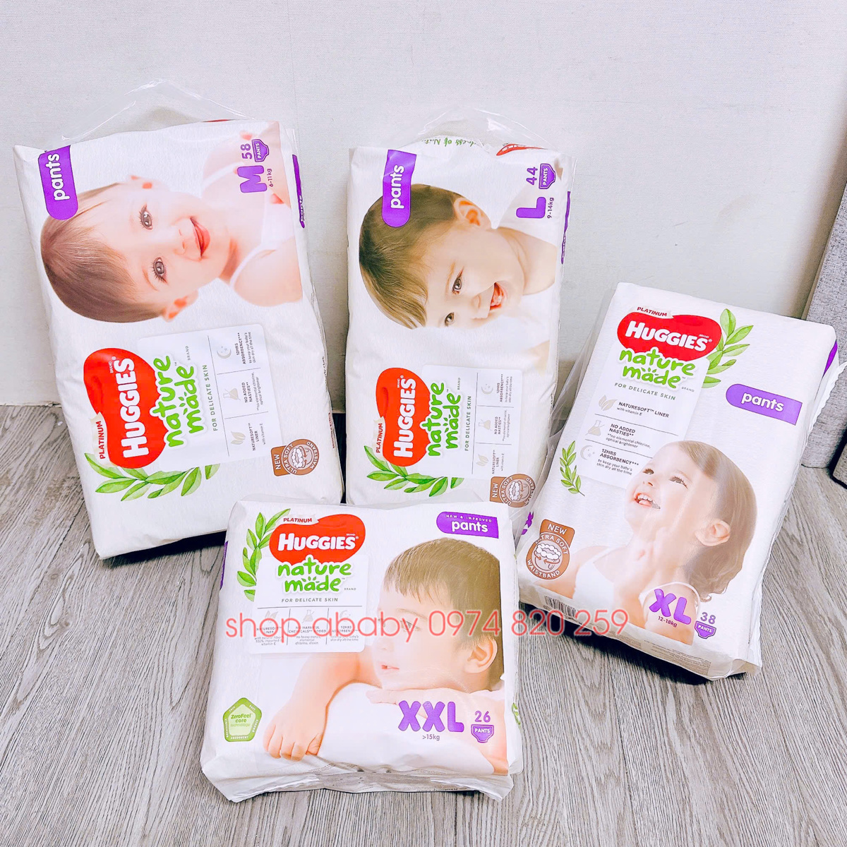 Bỉm - Tã quần huggies Naturemade