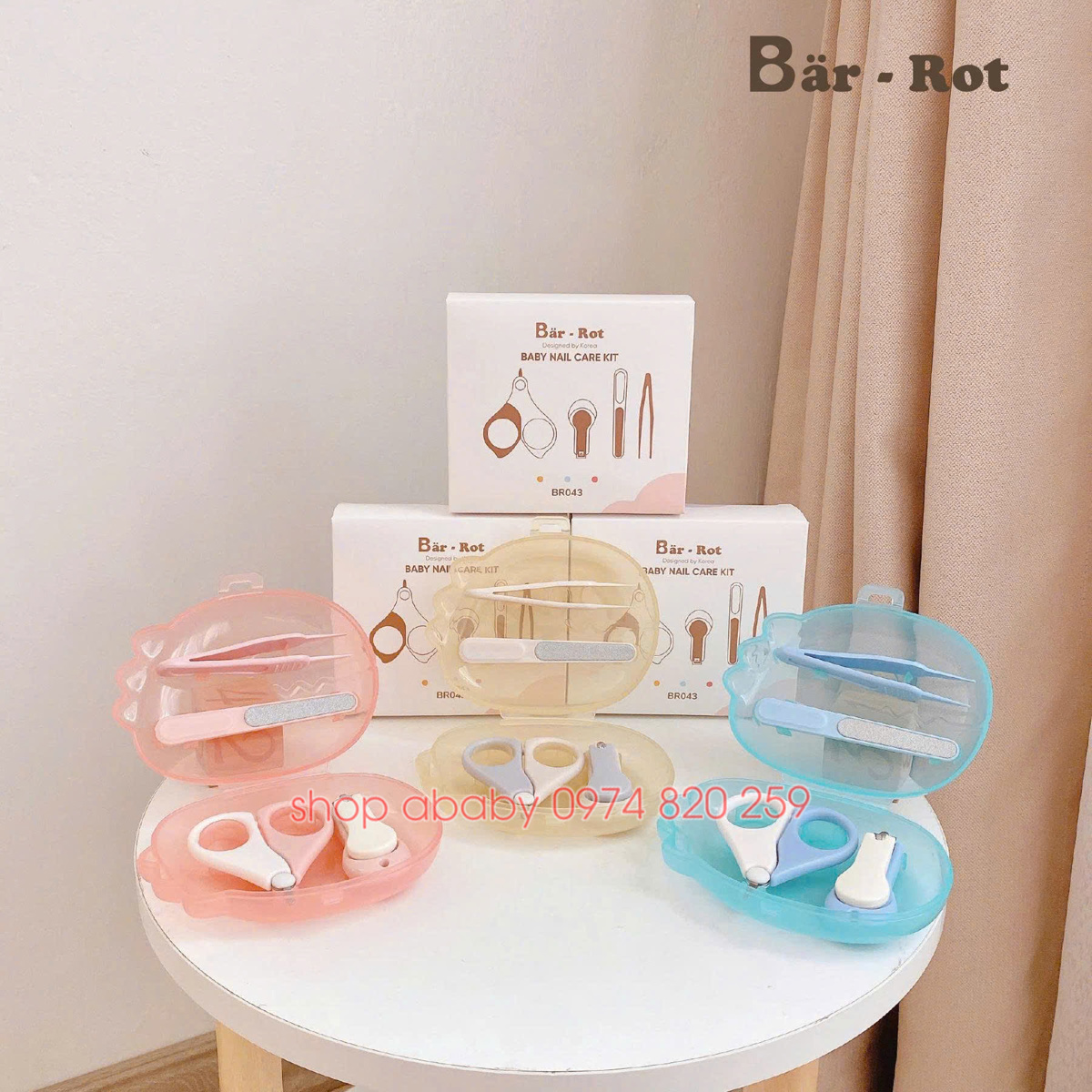 Bộ bấm móng 4 chi tiết Bar-rot BR043