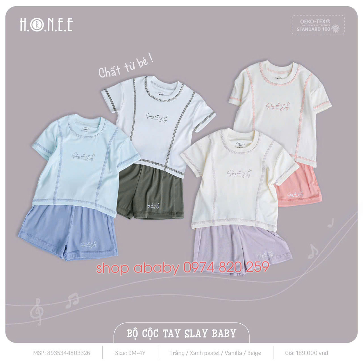 Bộ cộc tay Slay Hrnee