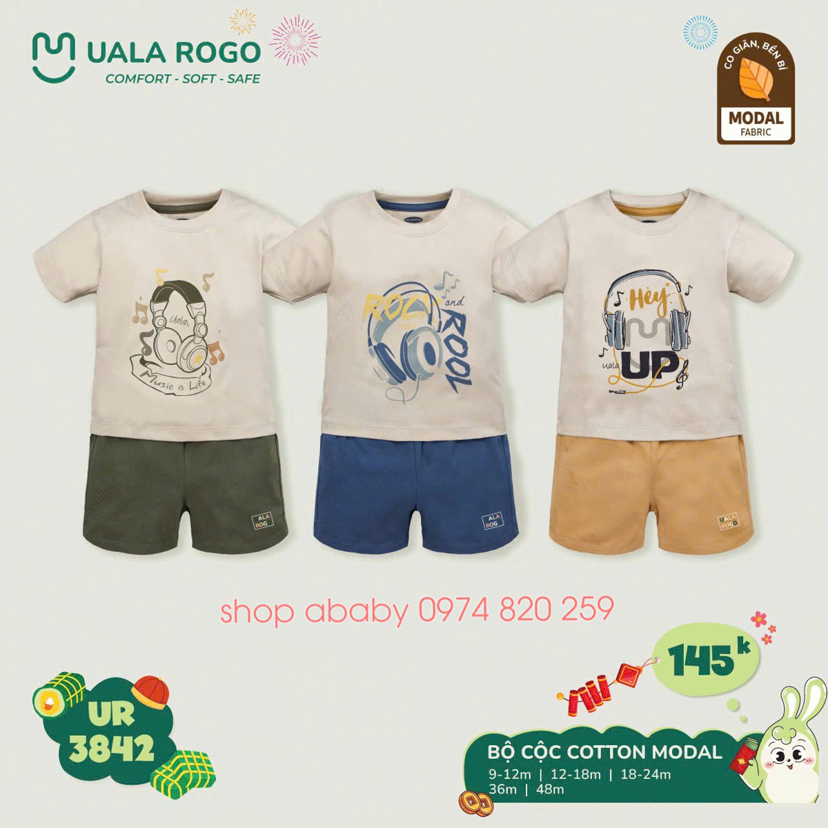 Bộ cộc tay Uala UR3842