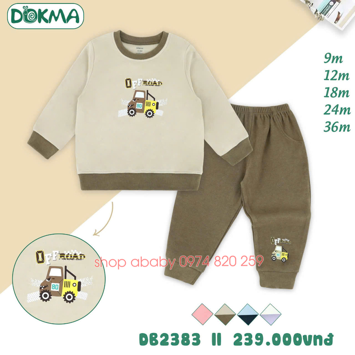 Bộ dài tay Dokma DB2383