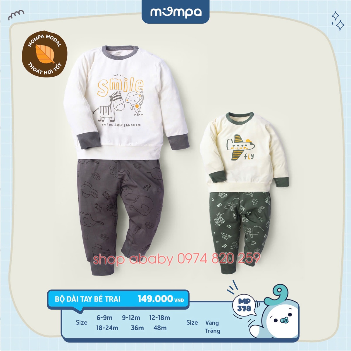 Bộ dài tay Mompa MP378