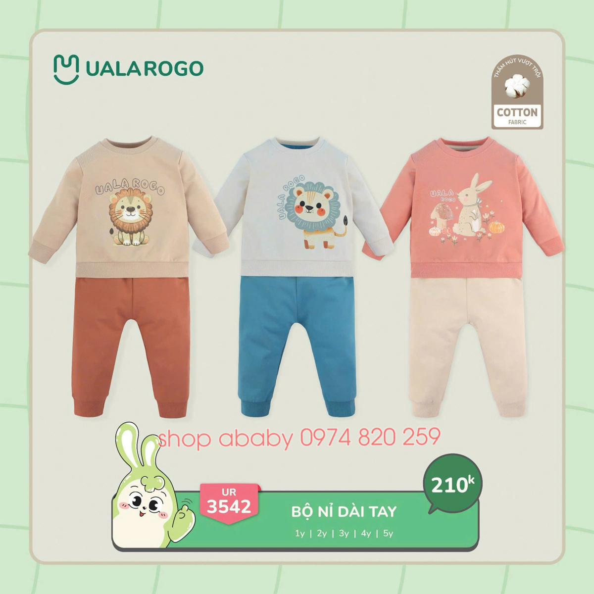Bộ dài tay nỉ Uala UR3542 