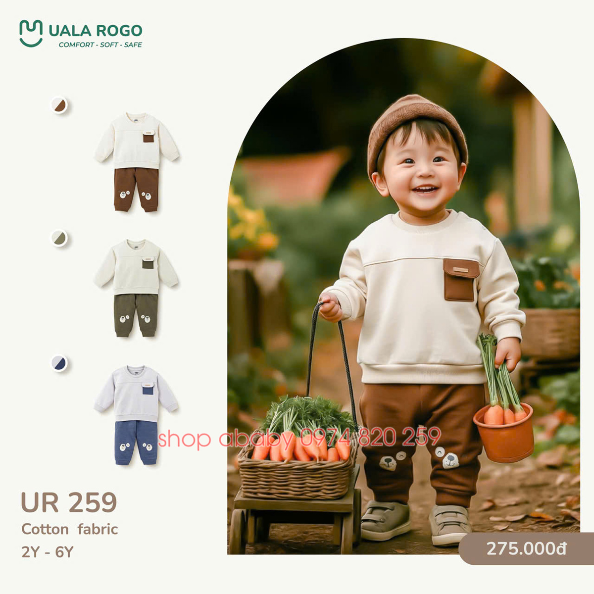 Bộ dài tay Ualarogo UR259