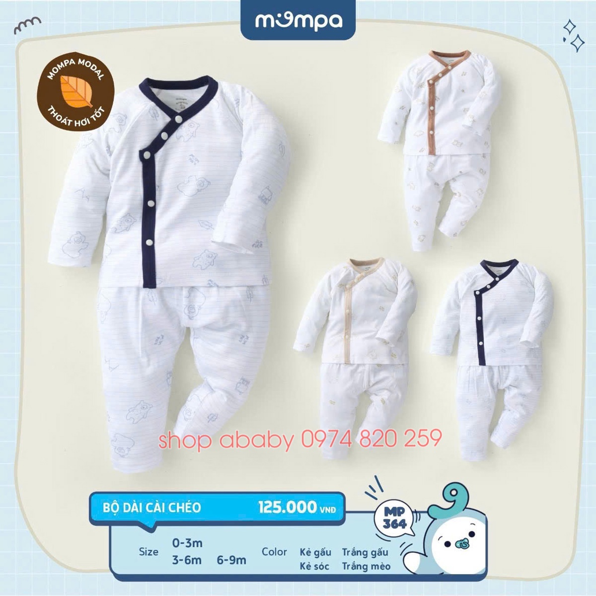 Bộ ss cài chéo Mompa MP364