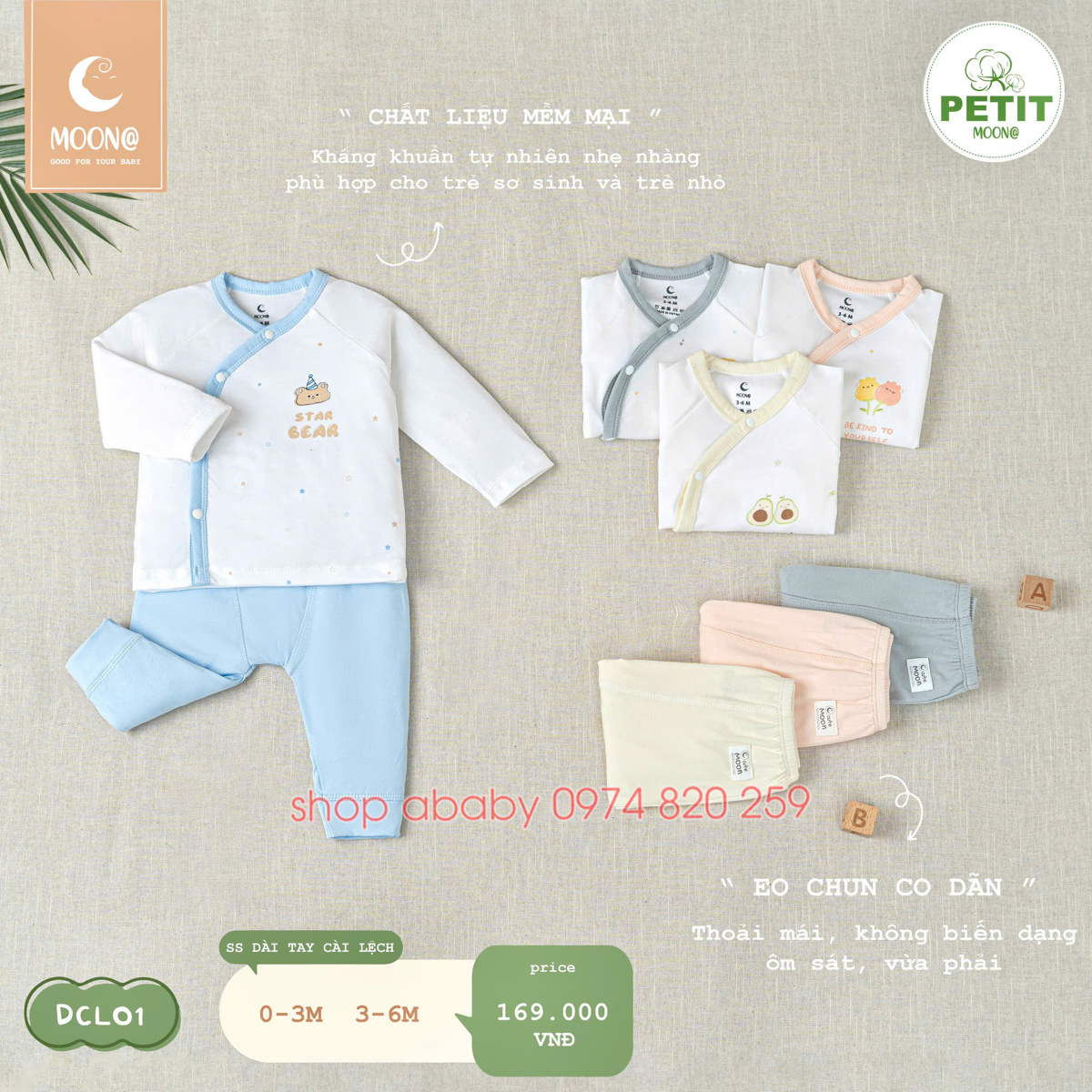 Bộ ss cài lệch Moon DCL01 