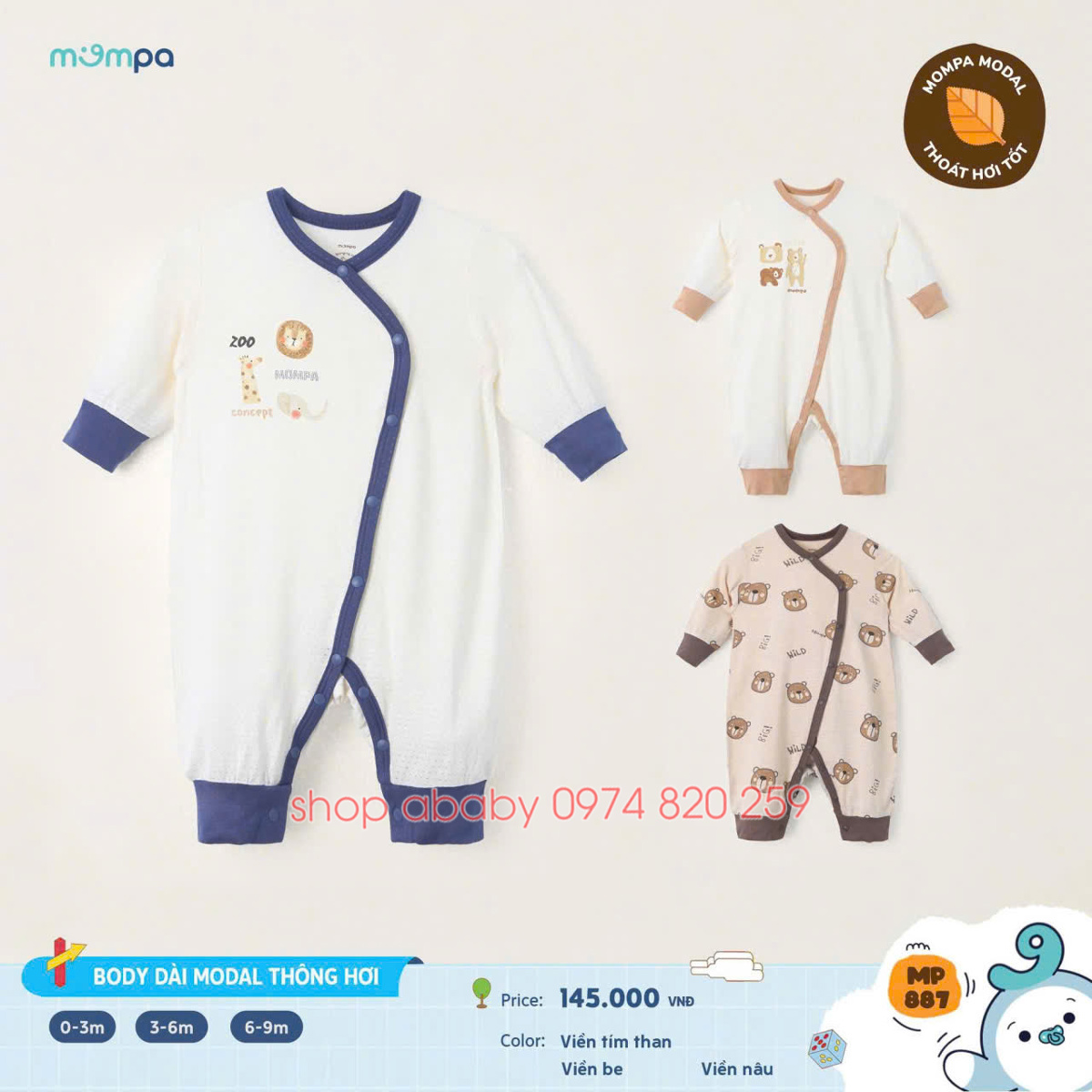 Body dài Modal Mompa MP887