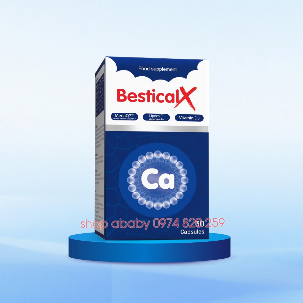 Canxi sinh học Bestical X 30v (8y+)