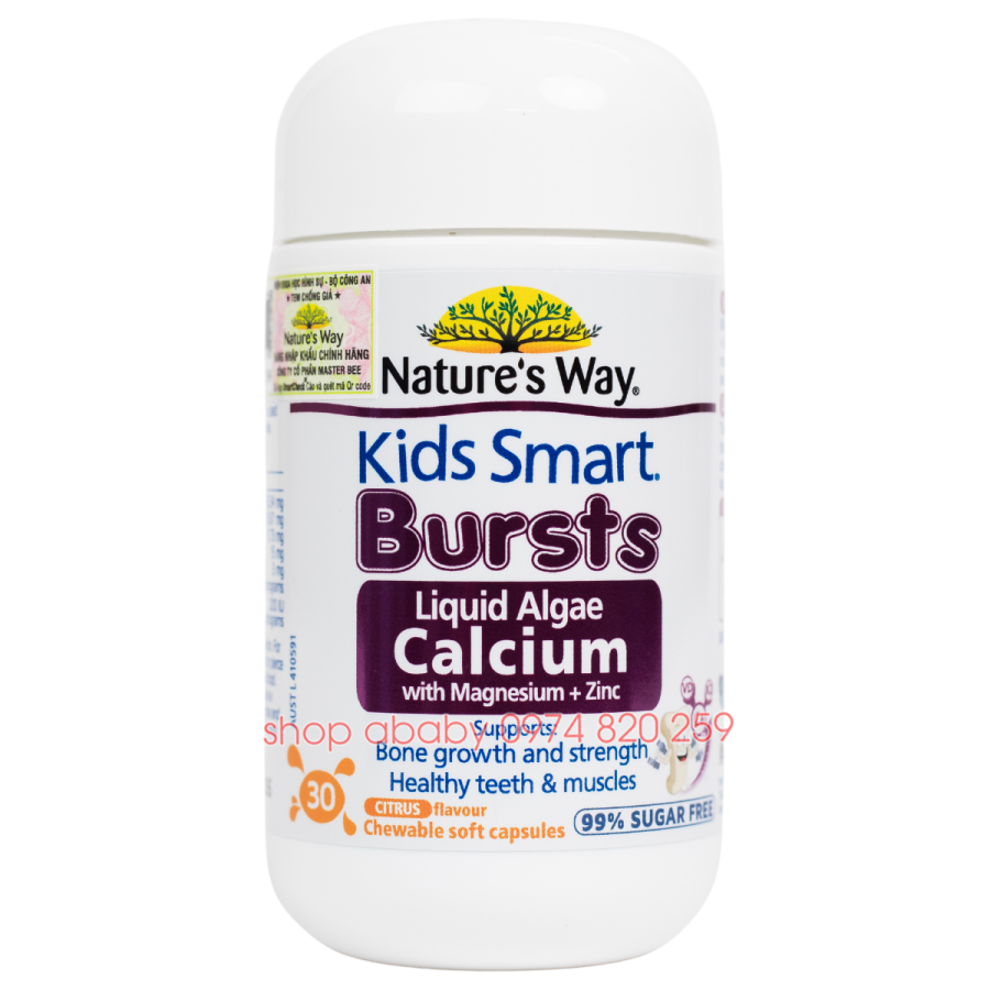 Canxi tảo biển Nature's Way 30 viên (6m+)