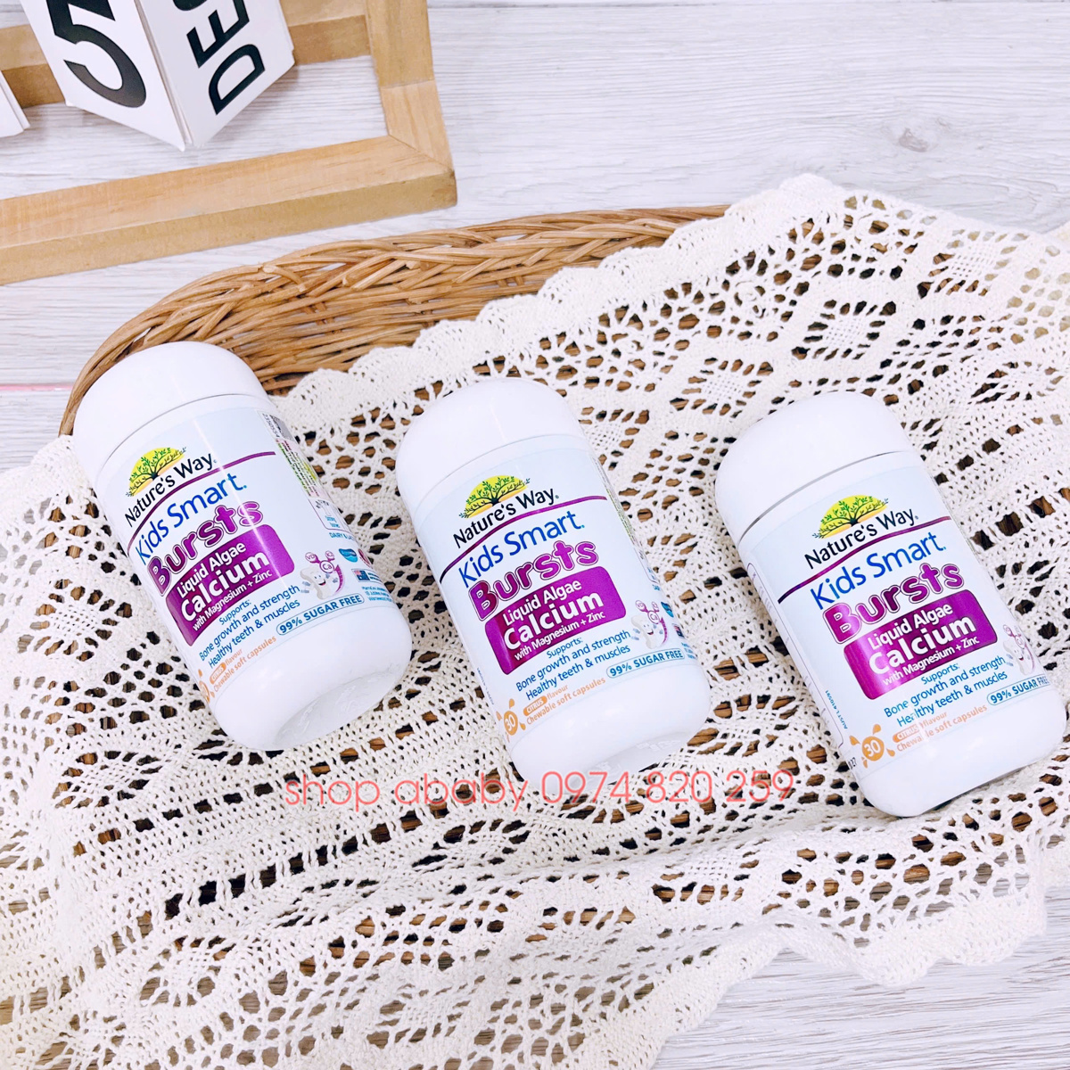 Canxi tảo biển Nature's Way 30 viên (6m+)