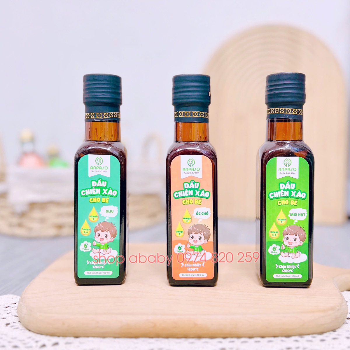 Dầu chiên xào Anpaso 100ml 