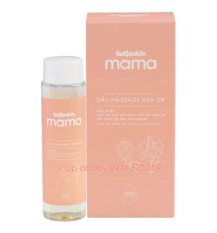Dầu massage rạn da Kutieskin Mama 125ml