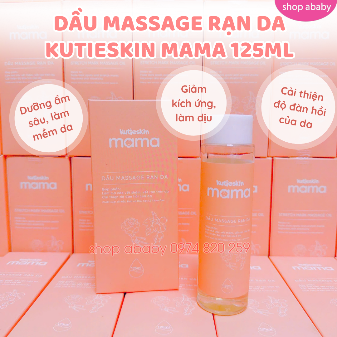 Dầu massage rạn da Kutieskin Mama 125ml