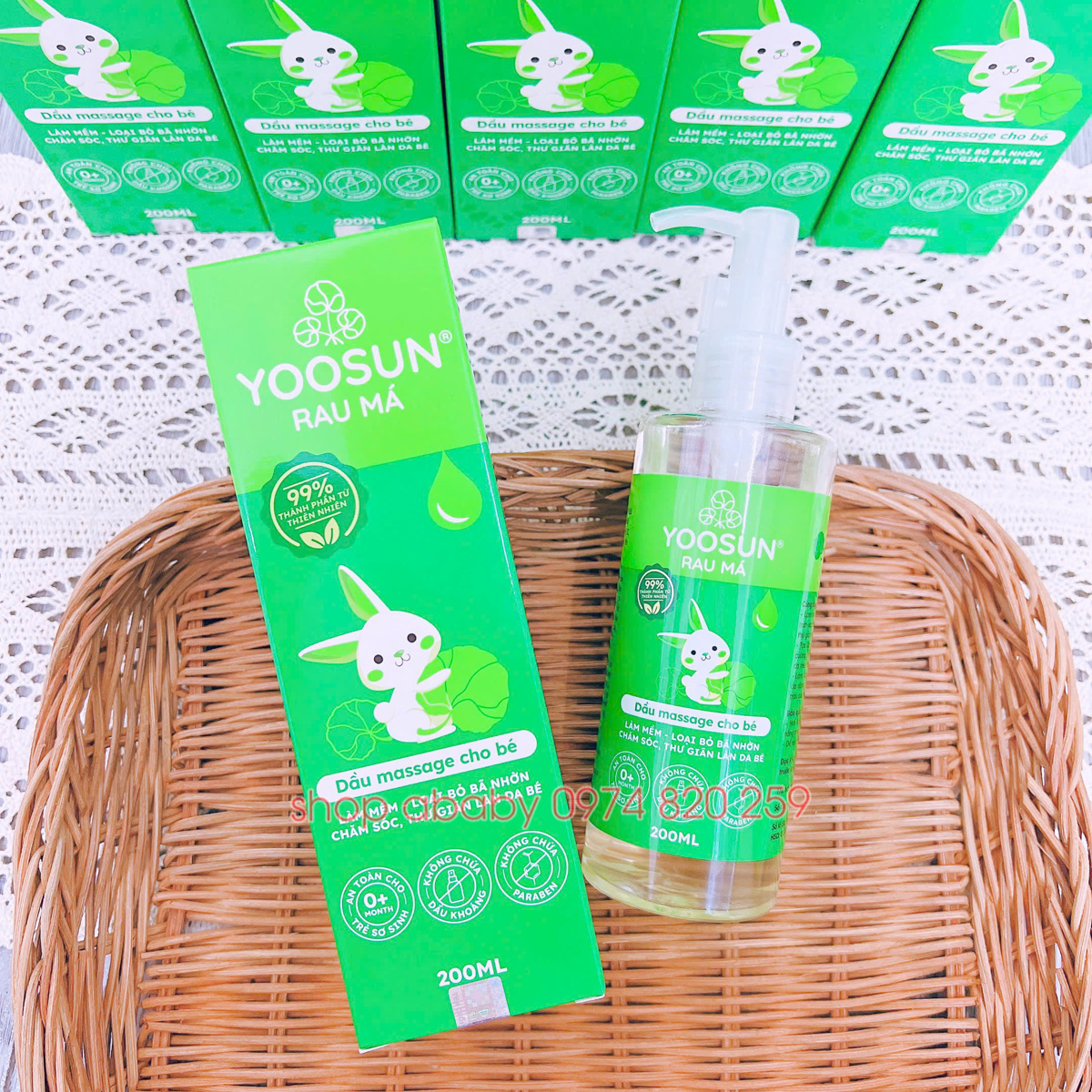 Dầu massage Yoosun rau má 200ml