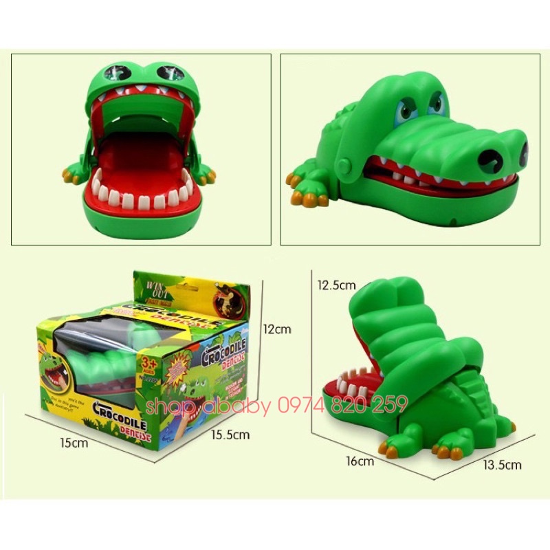 Đồ chơi cá sấu kẹp tay