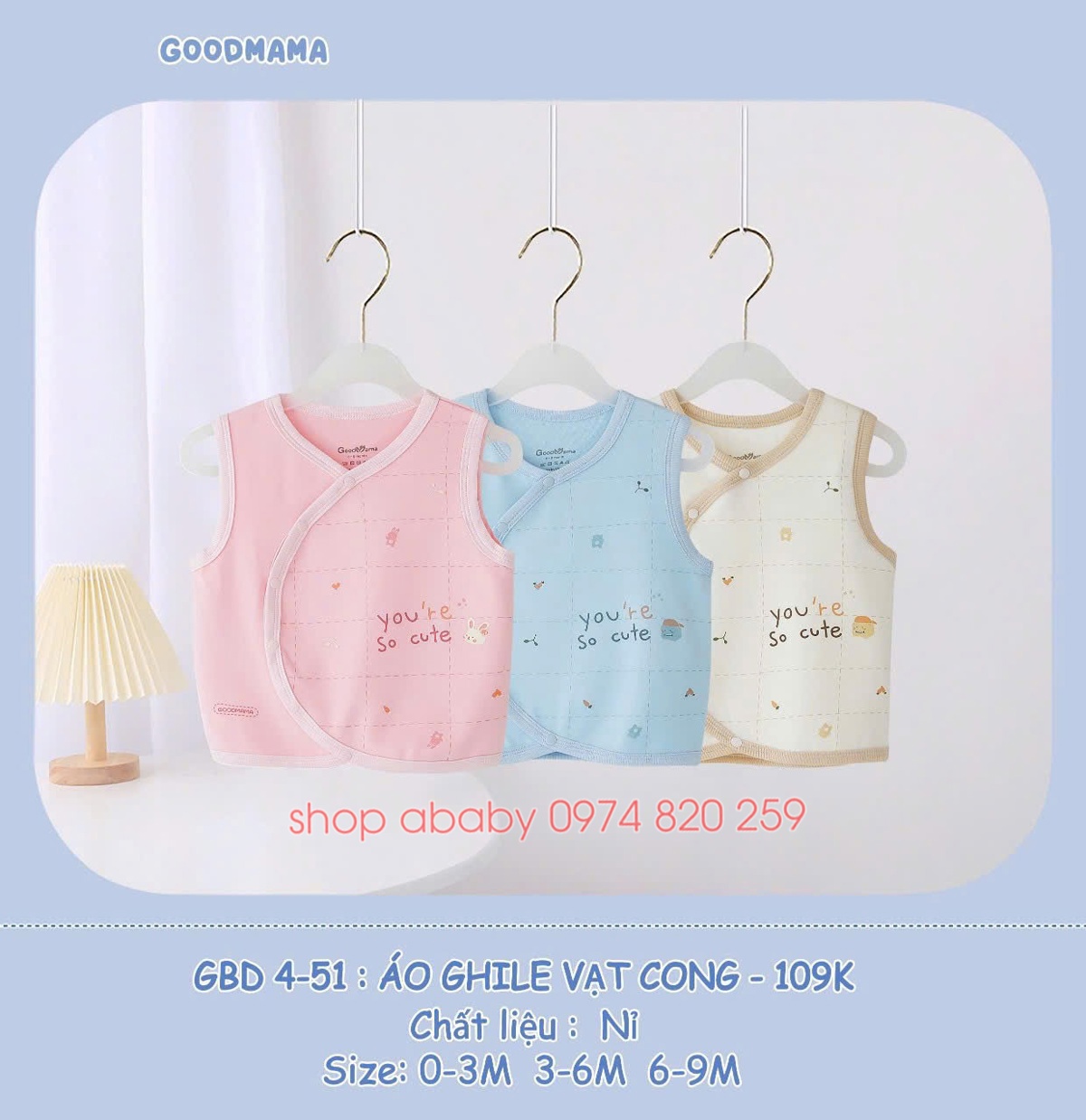 Gile cài lệch Goodmama GBD 4-51 