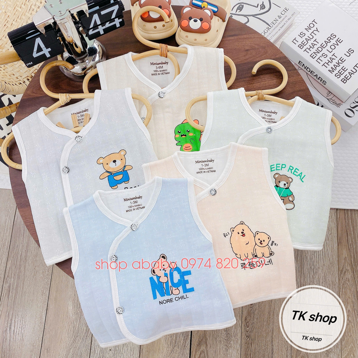 Gile xốp vạt chéo Miniumbaby