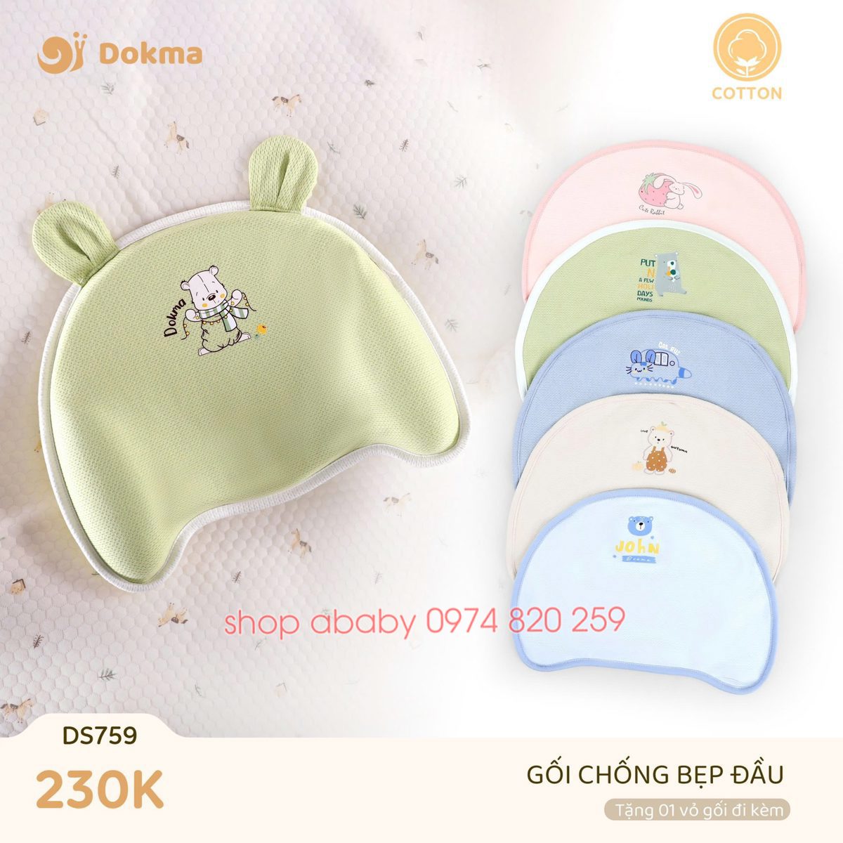 Gối chống bẹp đầu Dokma DS759