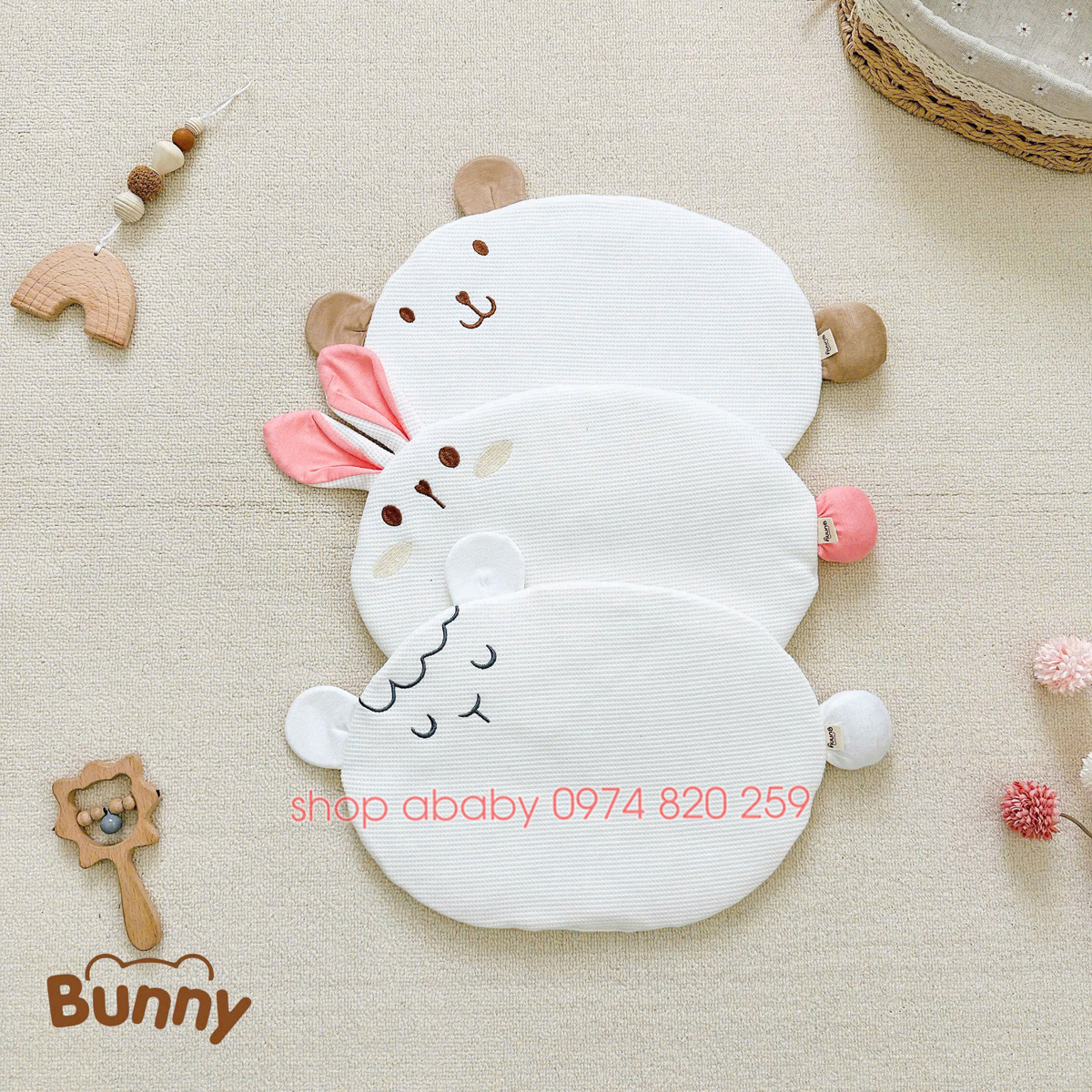 Gối thú thêu Bunny