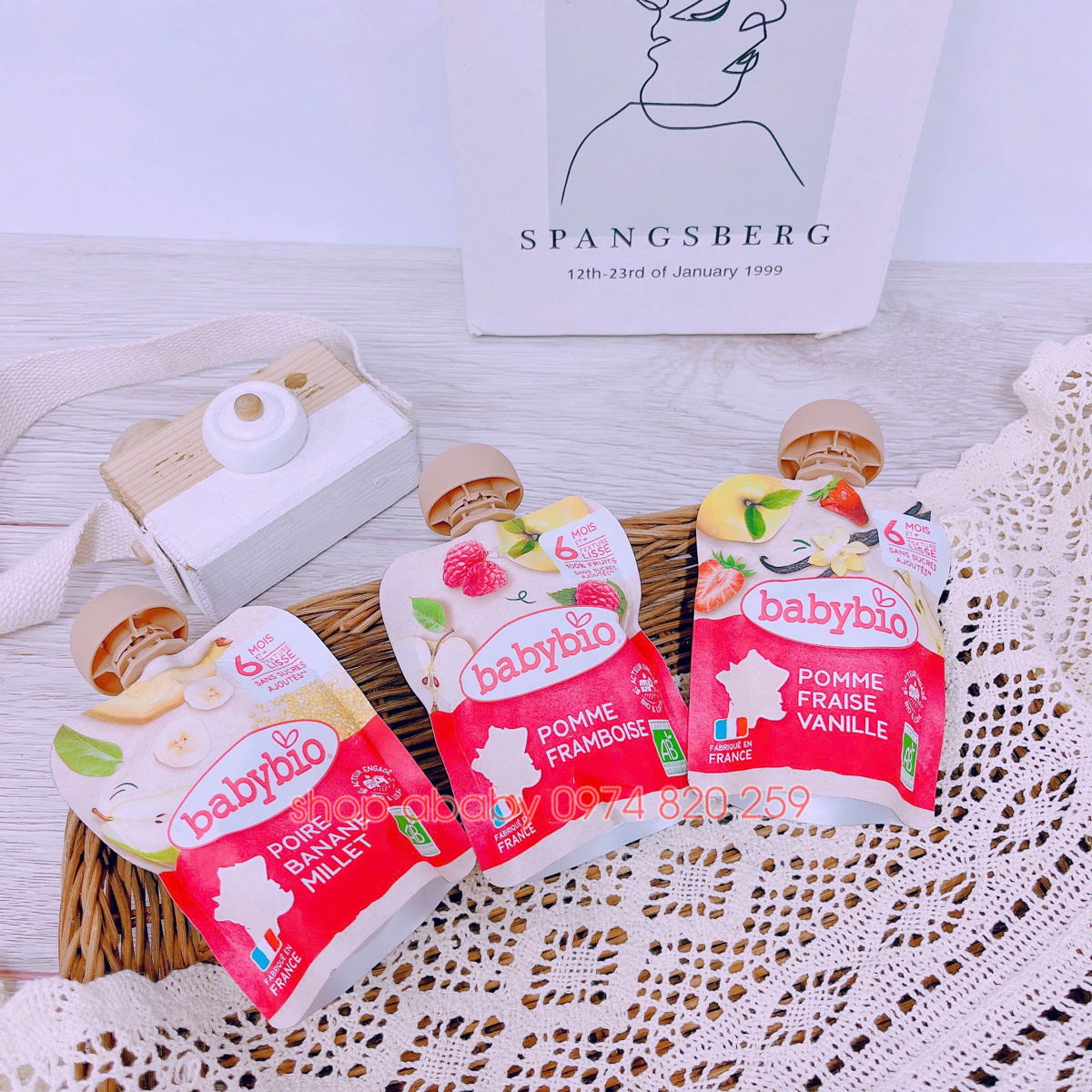 Hoa quả nghiền hữu cơ BabyBio 90g (6m+)