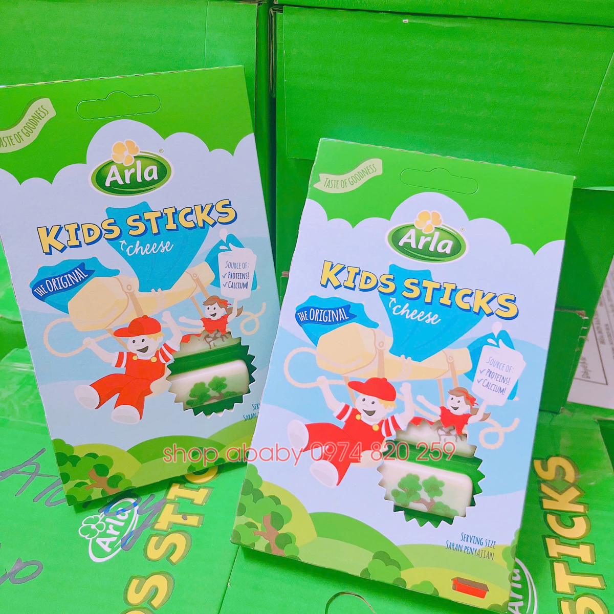 Hộp 6 phô mai que Arla Kids 108g (12m+)