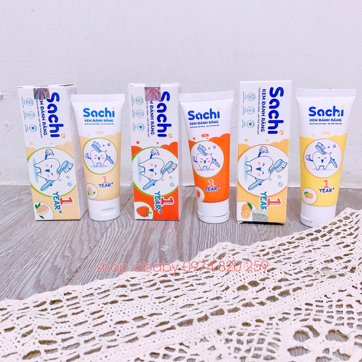 Kem đánh răng Sachi (1y+)