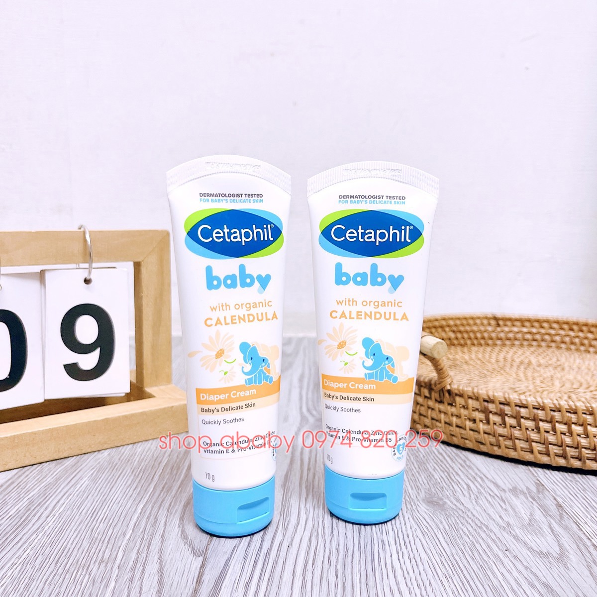 Kem làm dịu và ngừa hăm Cetaphil hoa cúc hữu cơ 70g (0m+)