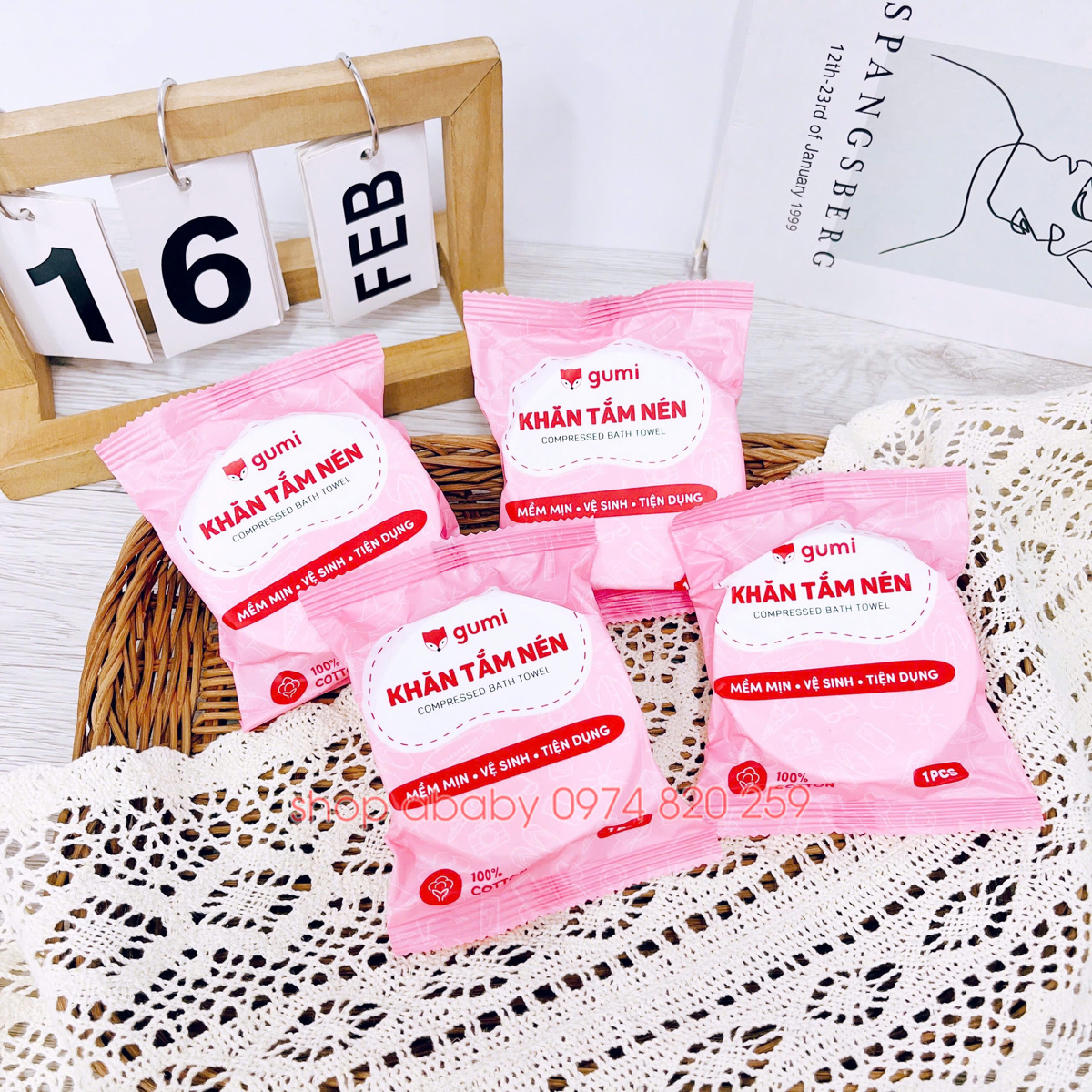Khăn tắm nén Gumi