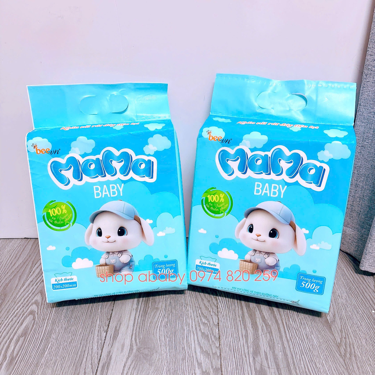 Khăn vải khô đa năng rút đáy Mama 500g