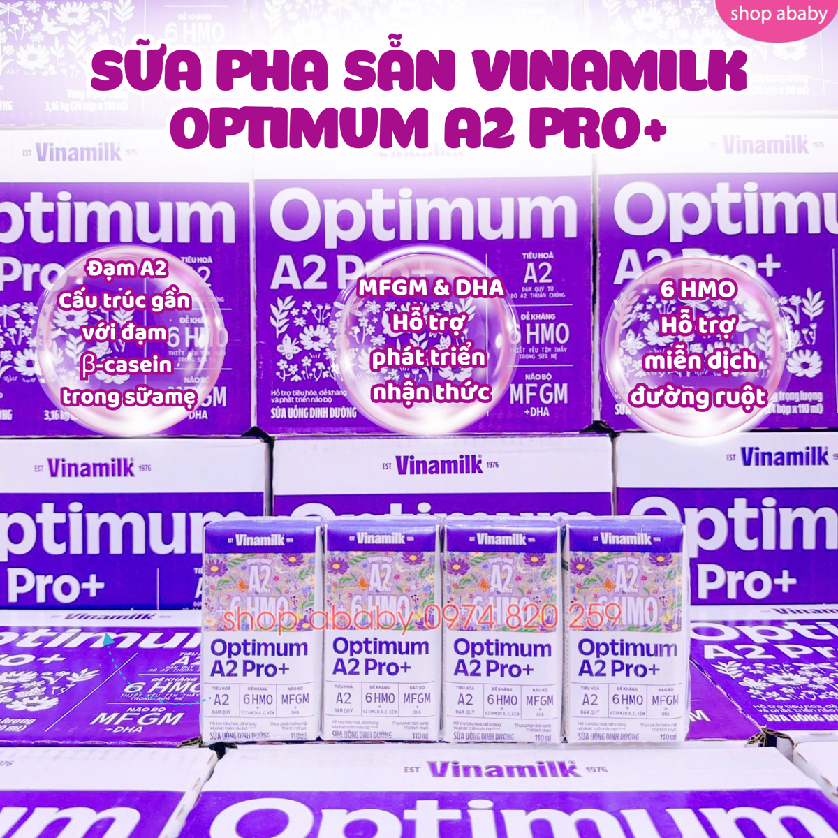 Lốc 4 hộp SPS Optimum a2 Pro+ (1y+)(Th6/24Hộp)