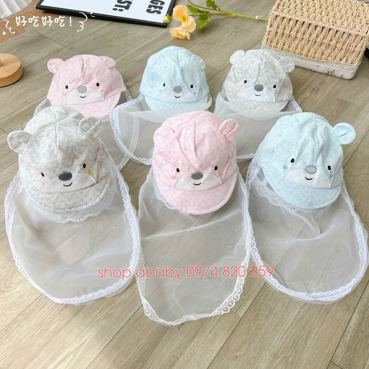 Mũ kèm khăn voan 27135