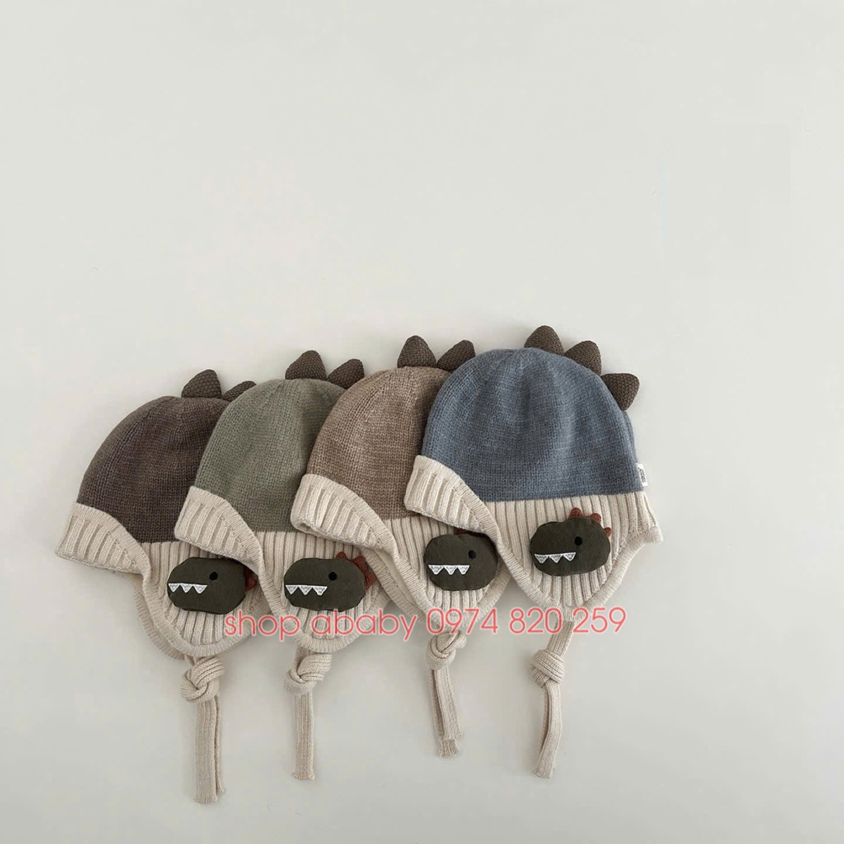 Mũ len khủng long che tai 52182