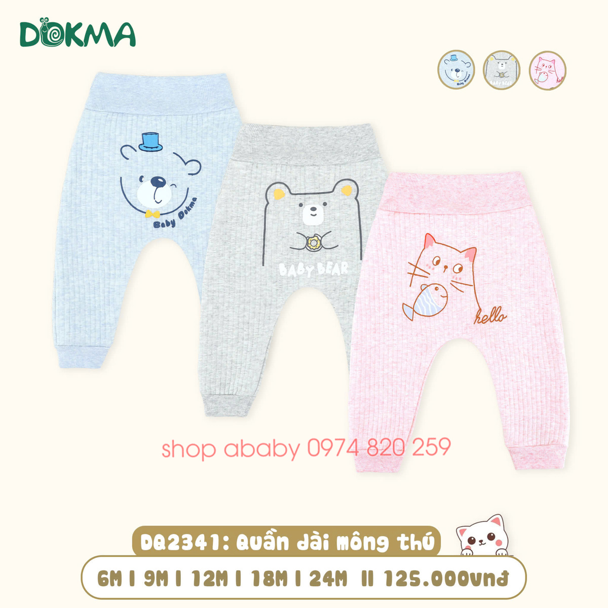 Quần dài mông thú Dokma DQ2341