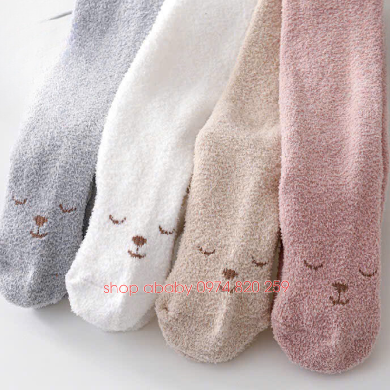 Quần tất xù mặt cười 