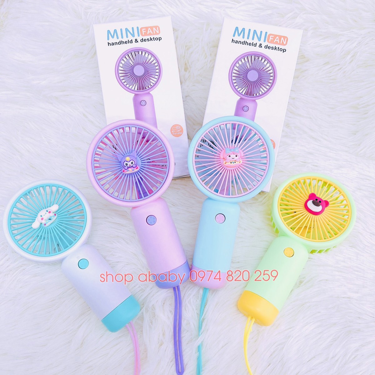 Quạt tích điện cầm tay mini 26534