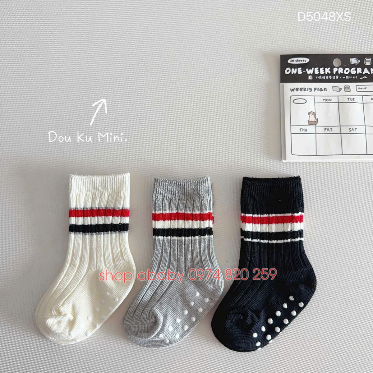 Set 3 đôi tất sọc hàn 55008