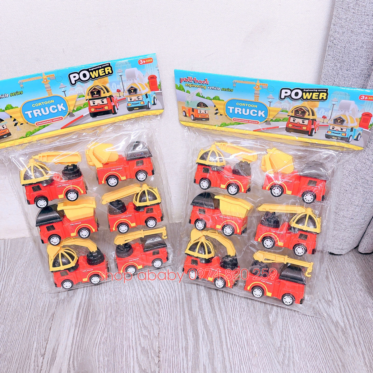 Set 6 ô tô Truck 38476