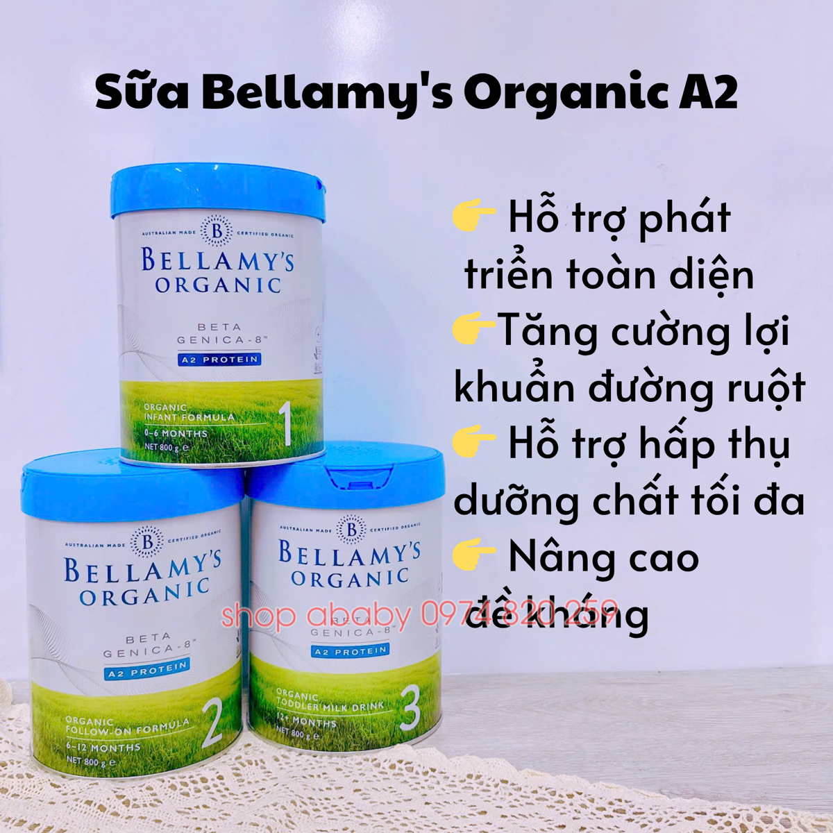 Sữa Bellamy's Organic A2