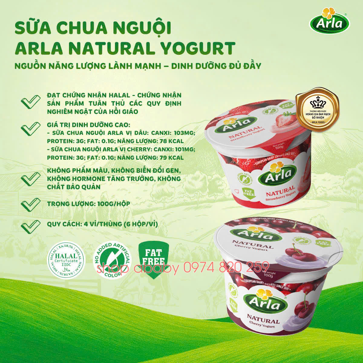 Sữa chua Arla ( 1y+)