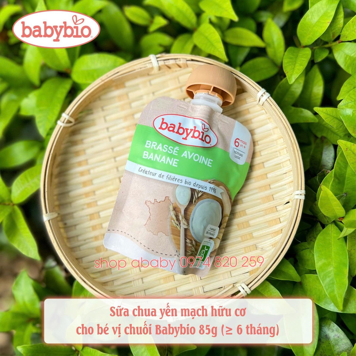 Sữa chua hữu cơ Babybio 85g (6m+)